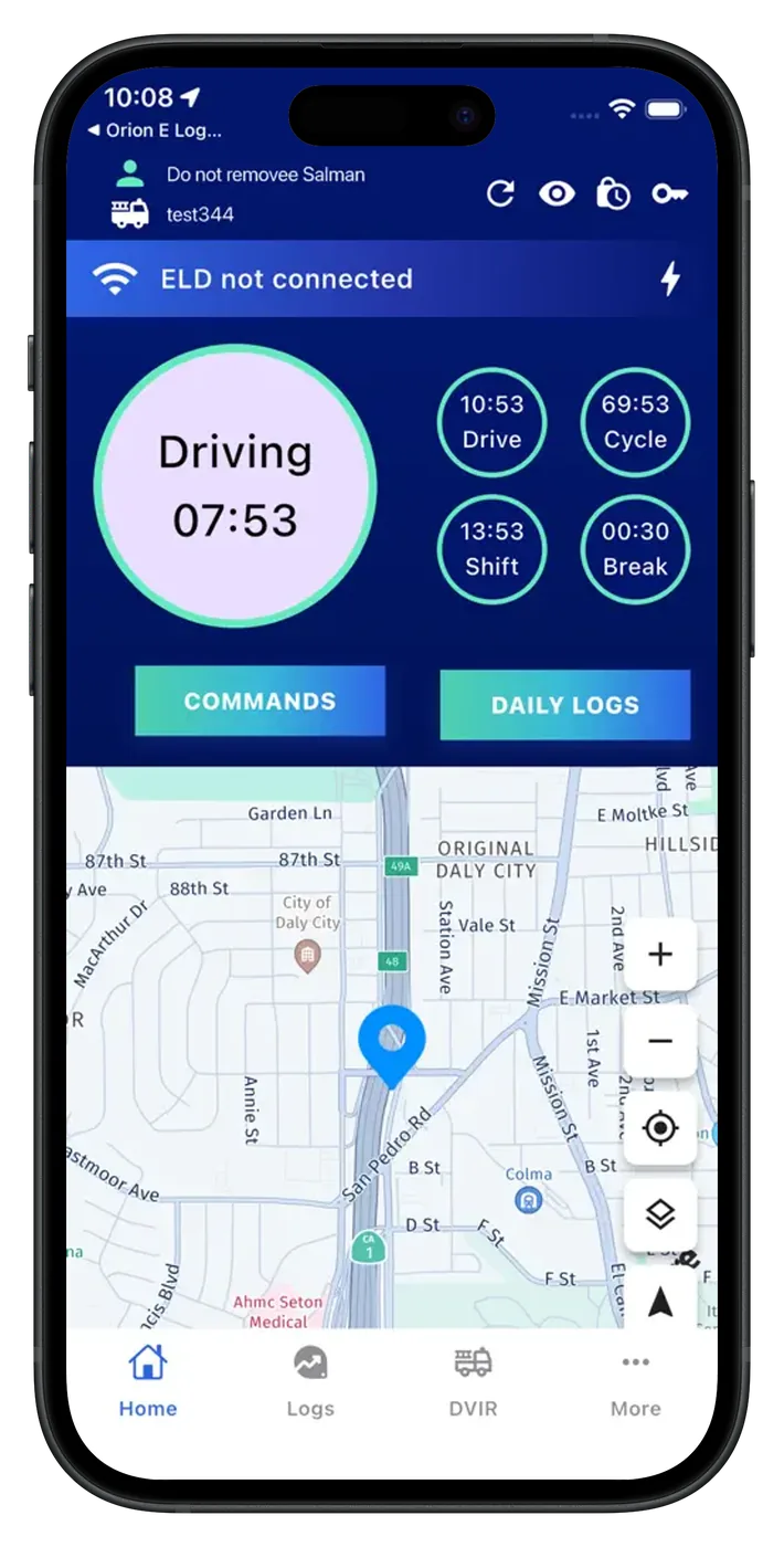 NGL eLog app screen